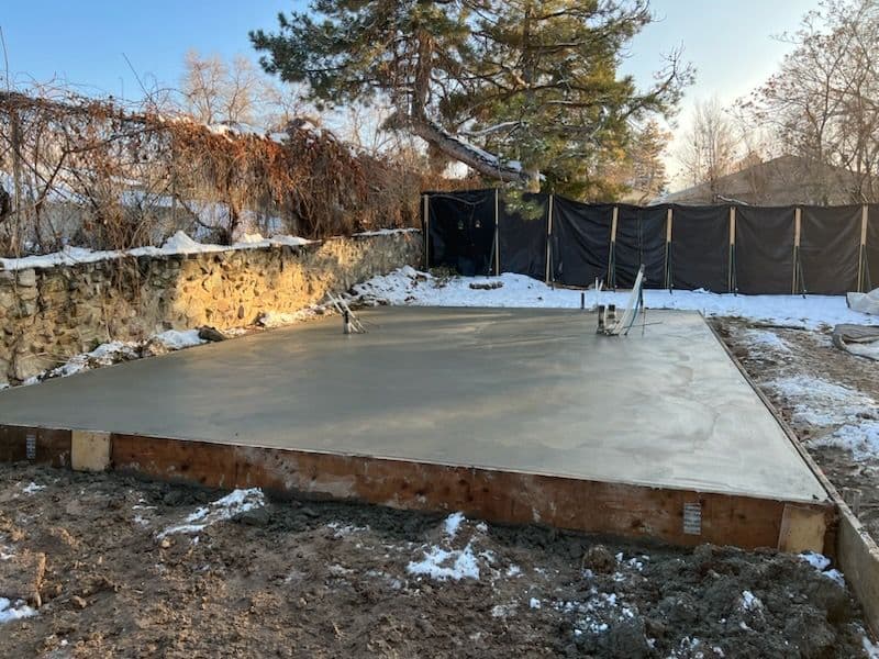 Concrete Slab Foundation and Landscape Preparation in Bountiful