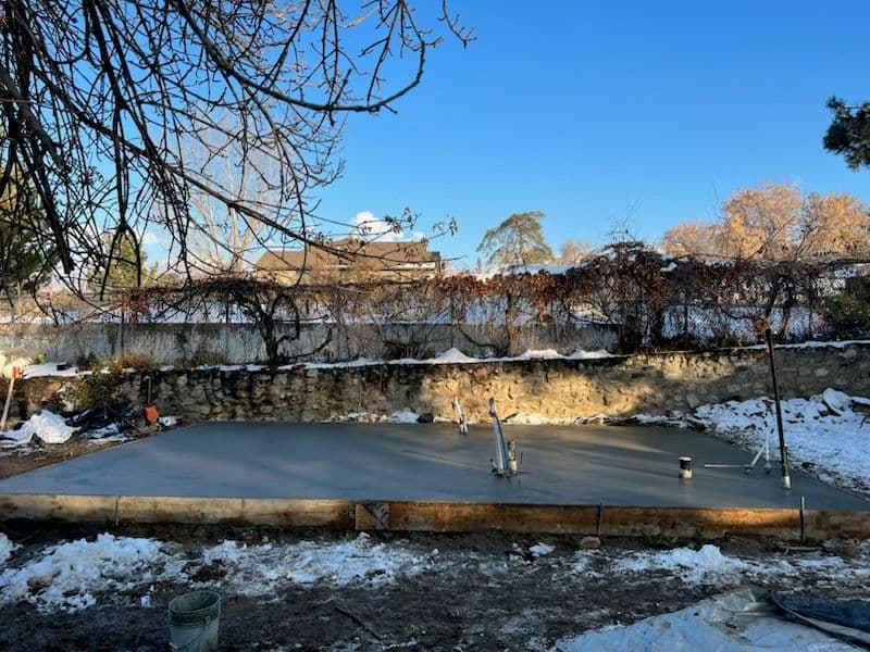 Concrete Slab Foundation and Landscape Preparation in Bountiful